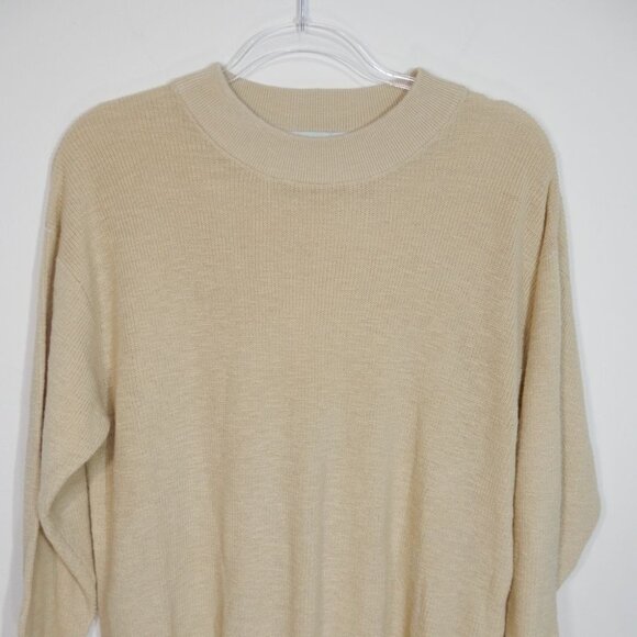 FREE PEOPLE Beach Malibu Solid Sweater Pants Surf Set Size XS Beige Stretch NEW - Picture 7 of 14